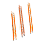 Escaleras telescopica tipo II, fibra de vidrio, 175 kg - 20 peldaños