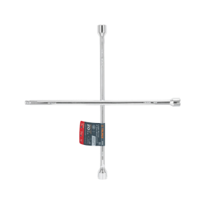 Llave de cruz 20″ pulida y cromada con entrada cuadro 1/2″ para colocar dado