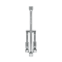 Llave de cruz 14″ plegable pulida y cromada, Truper