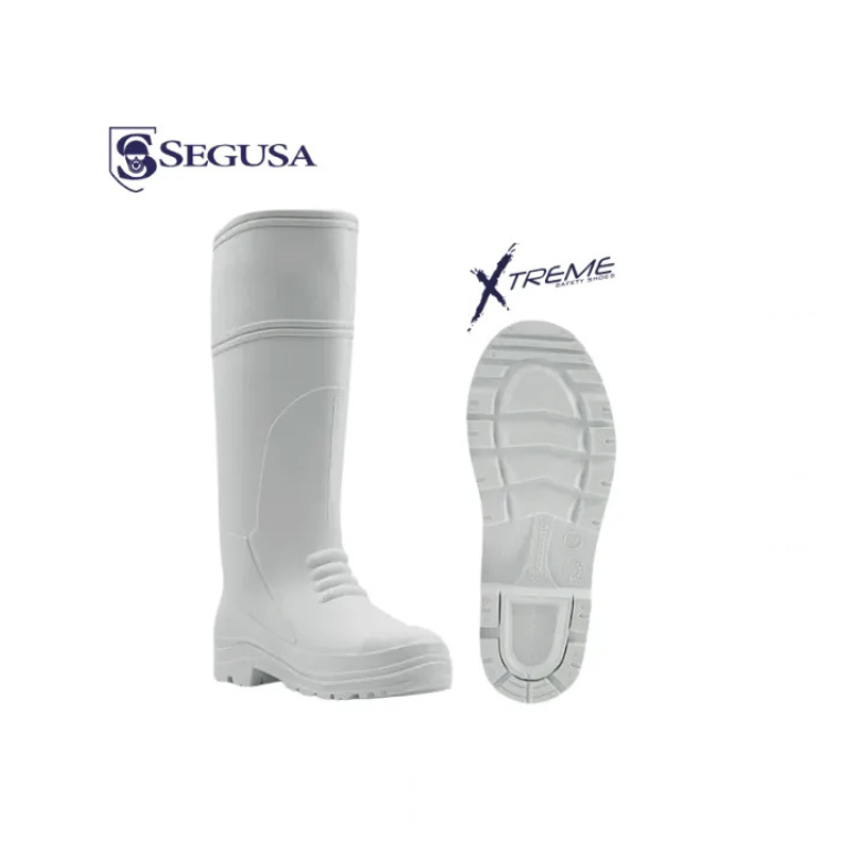 Bota de seguridad Xtreme PVC Blanca con punta de acero