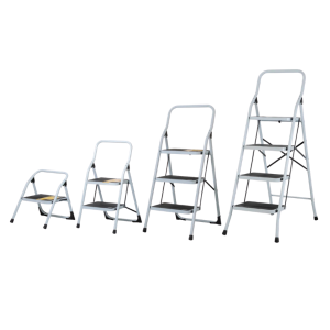 Escalerillas plegables de acero, tipo III, 150 kg, Pretul - 4 peldaños